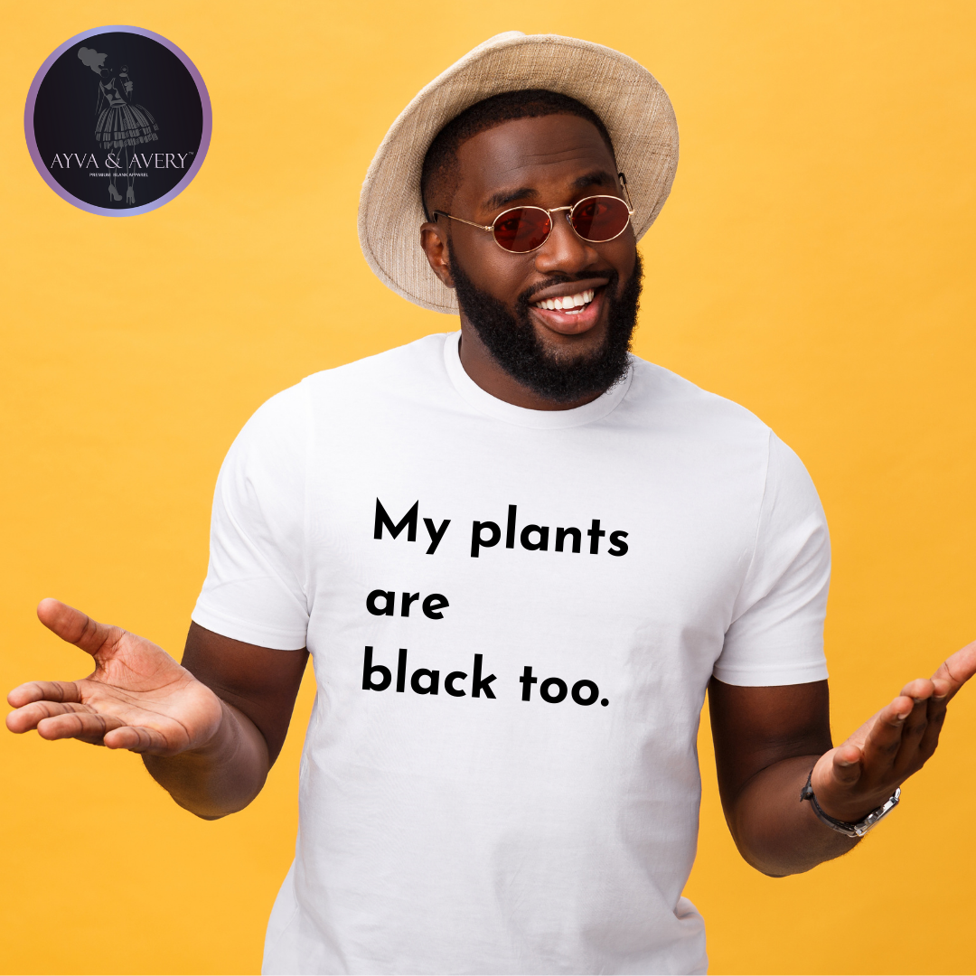 Black plants unisex tee
