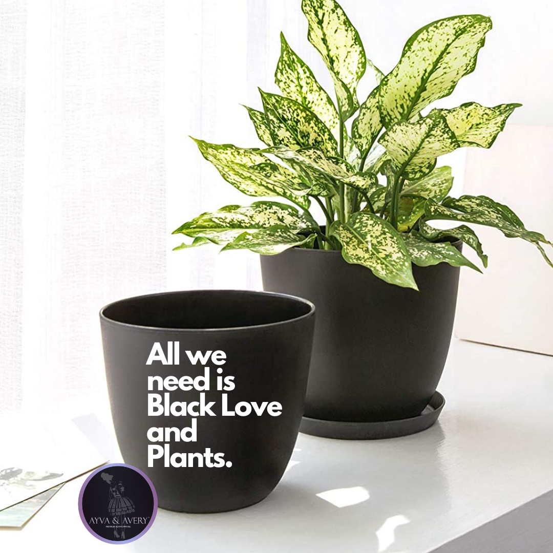 Black love planter